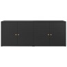 Armoire de rangement de jardin Noir 198x55,5x80 cm Résine tressée 614945614945