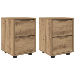 Tables de chevet 2 pc Chêne artisanal 30,5 x 30 x 43 cm 614946614946