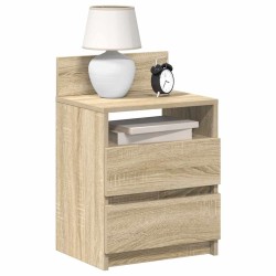 Tables de chevet 2 pcs avec 2 tiroirs Chêne Sonoma 40x33x60 cm 614947614947