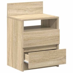 Tables de chevet 2 pcs avec 2 tiroirs Chêne Sonoma 40x33x60 cm 614947614947