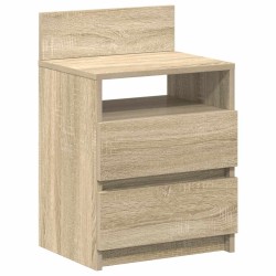 Tables de chevet 2 pcs avec 2 tiroirs Chêne Sonoma 40x33x60 cm 614947614947