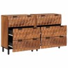 Buffet 2 pcs Finition Acacia Brun 60 x 33 x 75 cm 614949614949