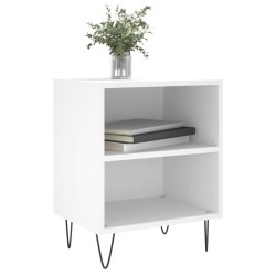 Tables de chevet 2 pcs blanc 40x30x50 cm bois d'ingénierie 614950614950
