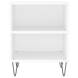 Tables de chevet 2 pcs blanc 40x30x50 cm bois d'ingénierie 614950614950
