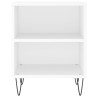 Tables de chevet 2 pcs blanc 40x30x50 cm bois d'ingénierie 614950614950