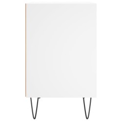 Tables de chevet 2 pcs blanc 40x30x50 cm bois d'ingénierie 614950614950