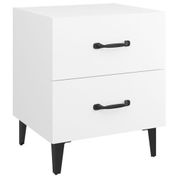 Tables de chevet 2 pcs Blanc 40x35x47,5 cm 614951614951