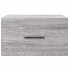 Tables de chevet murales 2 pcs sonoma gris 35x35x20 cm 614956614956