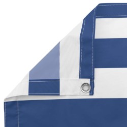 Écran de balcon Bleu et Blanc 110 x 800 cm Tissu Oxford 614957614957