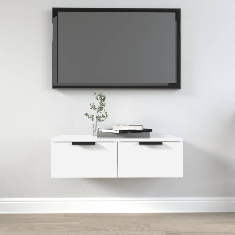 Armoire murale blanc 68x30x20 cm bois d'ingénierie 614959614959