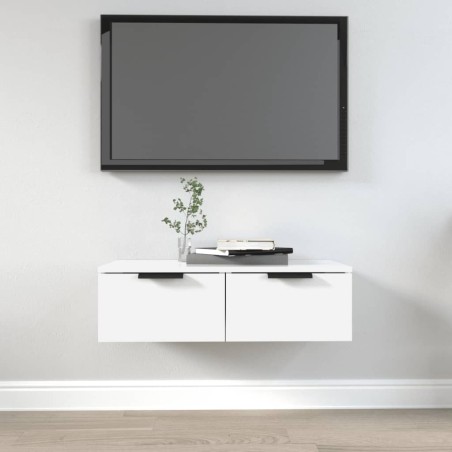Armoire murale blanc 68x30x20 cm bois d'ingénierie 614959614959