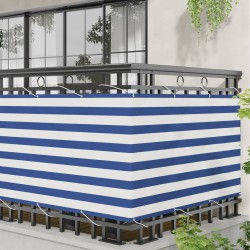 Écran de balcon Bleu et Blanc 100 x 500 cm 614962614962