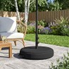 Base de parasol de patio 50 x 50 cm Acier Noir 614966614966