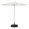 Base de parasol de patio 50 x 50 cm Acier Noir 614966614966