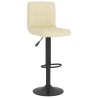 Tabourets de bar lot de 2 crème tissu 614969614969