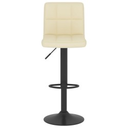 Tabourets de bar lot de 2 crème tissu 614969614969