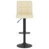 Tabourets de bar lot de 2 crème tissu 614969614969