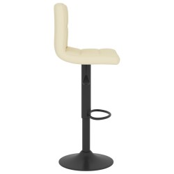 Tabourets de bar lot de 2 crème tissu 614969614969