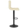 Tabourets de bar lot de 2 crème tissu 614969614969