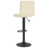 Tabourets de bar lot de 2 crème tissu 614969614969