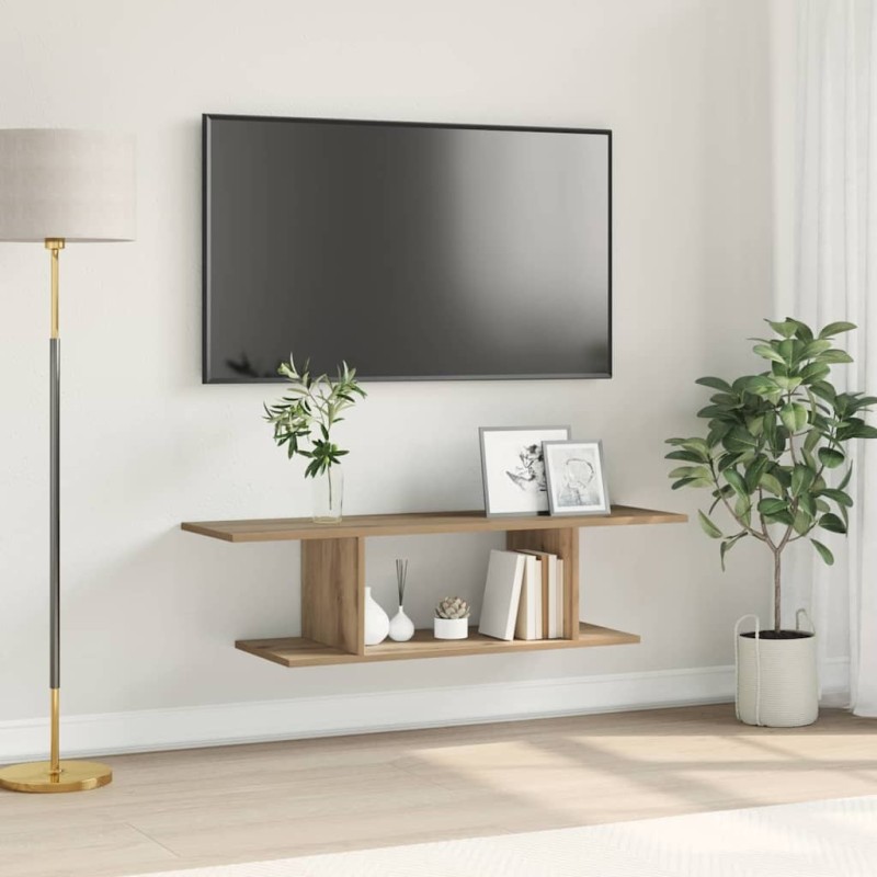Ensemble meuble TV 102 x 35 x 35 cm Chêne artisanal 614970614970