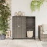 Armoire de rangement avec étagère Gris 100 x 36 x 102 cm Rotin 614972614972