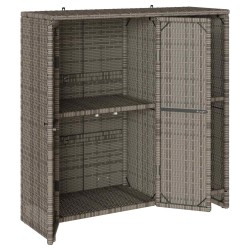 Armoire de rangement avec étagère Gris 100 x 36 x 102 cm Rotin 614972614972