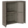 Armoire de rangement avec étagère Gris 100 x 36 x 102 cm Rotin 614972614972