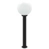Borne lumineuse avec détecteur 80 cm Noir IP44 614975614975