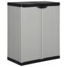 Armoire de rangement de jardin 1 étagère Gris/noir 68x40x85 cm 614977614977