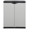 Armoire de rangement de jardin 1 étagère Gris/noir 68x40x85 cm 614977614977