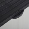 Armoire de rangement de jardin 1 étagère Gris/noir 68x40x85 cm 614977614977
