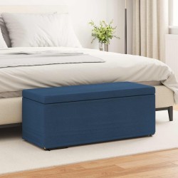 Tabouret Bleu 101 x 41 x 40 cm Tissu et bois stratifié 614978614978