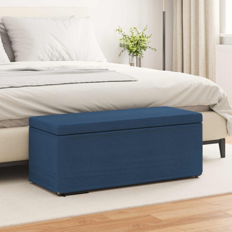 Tabouret Bleu 101 x 41 x 40 cm Tissu et bois stratifié 614978614978