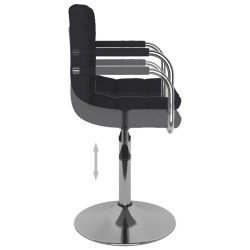 Tabouret de bar Noir Tissu 614982614982