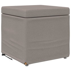 Tabouret Taupe 41 x 41 x 40 cm Tissu et bois stratifié 614984614984