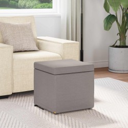 Tabouret Taupe 41 x 41 x 40 cm Tissu et bois stratifié 614984614984