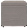 Tabouret Taupe 41 x 41 x 40 cm Tissu et bois stratifié 614984614984