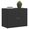 Armoire de rangement de jardin Noir 100x55,5x80 cm Résine tressée 614985614985