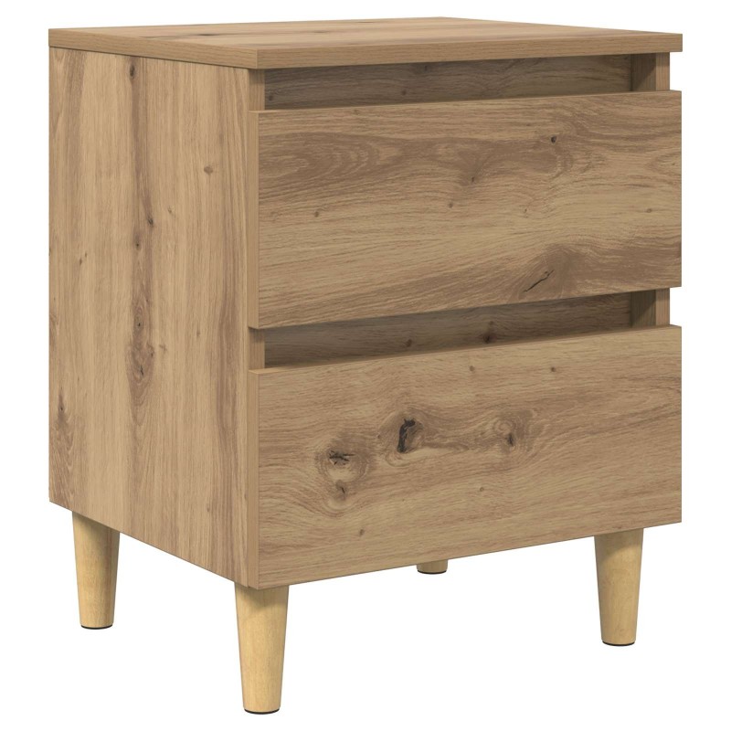 Armoire de lit avec tiroir Chêne artisanal 40 x 35 x 50 cm 614988614988