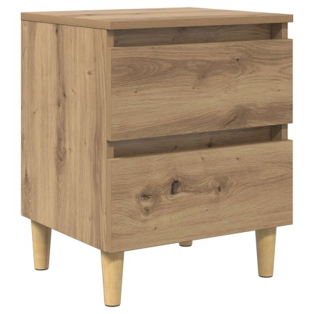 Armoire de lit avec tiroir Chêne artisanal 40 x 35 x 50 cm 614988614988