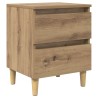 Armoire de lit avec tiroir Chêne artisanal 40 x 35 x 50 cm 614988614988