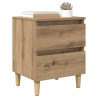 Armoire de lit avec tiroir Chêne artisanal 40 x 35 x 50 cm 614988614988