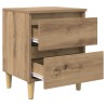 Armoire de lit avec tiroir Chêne artisanal 40 x 35 x 50 cm 614988614988