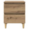 Armoire de lit avec tiroir Chêne artisanal 40 x 35 x 50 cm 614988614988