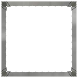 Bordure de Pelouse 60 x 60 x 35 cm Acier Argenté 614989614989