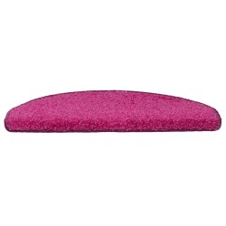 Tapis d'escalier 30 pcs 65x21x4 cm Rose Demi-rond Grand 614990614990