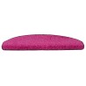 Tapis d'escalier 30 pcs 65x21x4 cm Rose Demi-rond Grand 614990614990