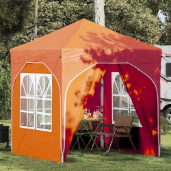 Tente de fête pop-up 192 x 192 x 245 cm Orange 614991614991