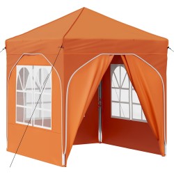 Tente de fête pop-up 192 x 192 x 245 cm Orange 614991614991